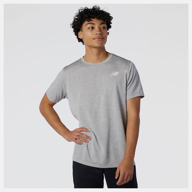 New Balance Tenacity Tee T-shirt Herr Grå | NB382UNR