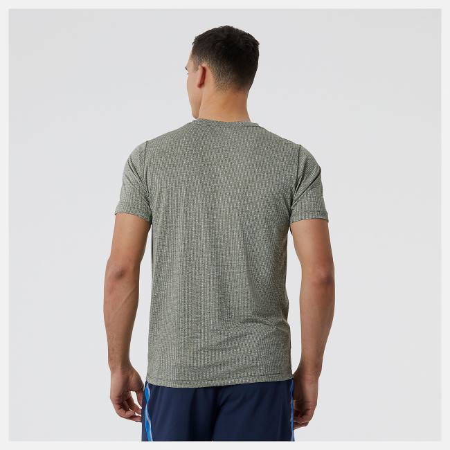 New Balance Tenacity Tee T-shirt Herr Mörkolivgröna Gröna | NB156QCM