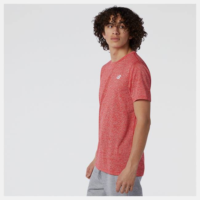 New Balance Tenacity Tee T-shirt Herr Röda | NB867JCI