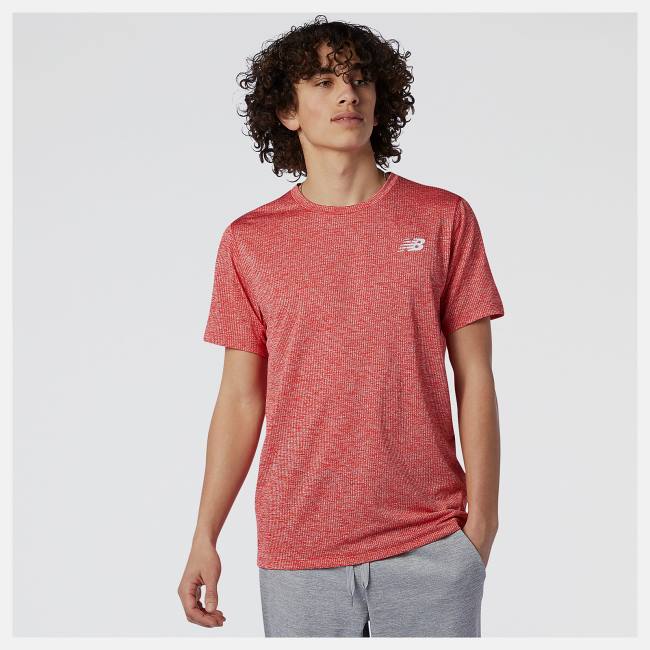 New Balance Tenacity Tee T-shirt Herr Röda | NB867JCI