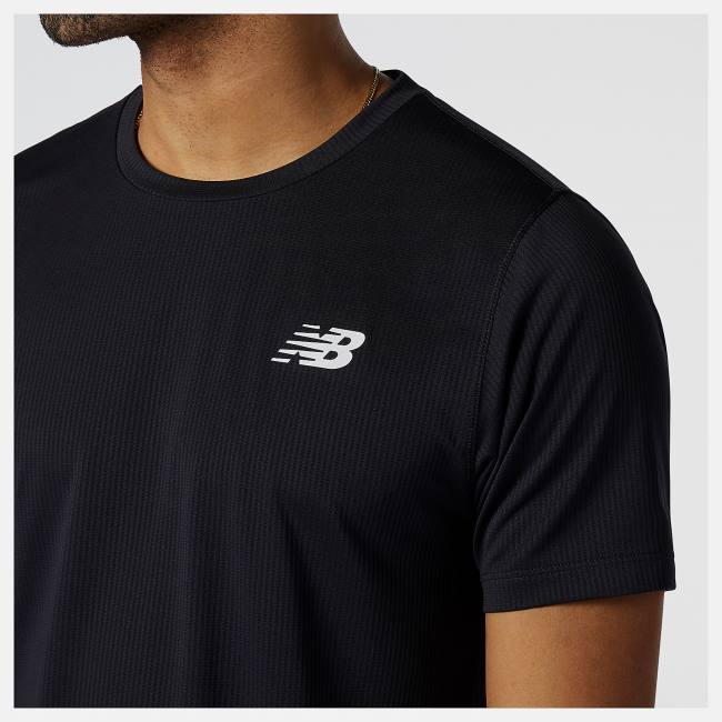 New Balance Tenacity Tee T-shirt Herr Svarta | NB948MPS