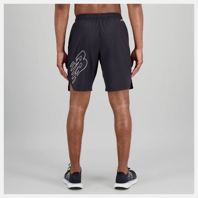 New Balance Tenacity Woven Logo 9 inch Shorts Herr Svarta | NB630AJB