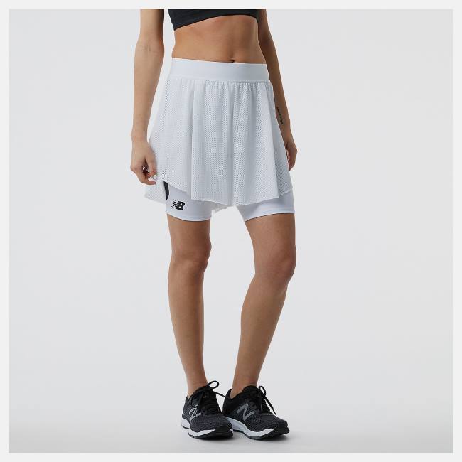 New Balance Tournament Mesh Shorts Dam Vita Svarta | NB368YTL