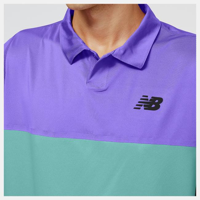 New Balance Tournament Polo T-shirt Herr Lila Olika Färger | NB654MWI