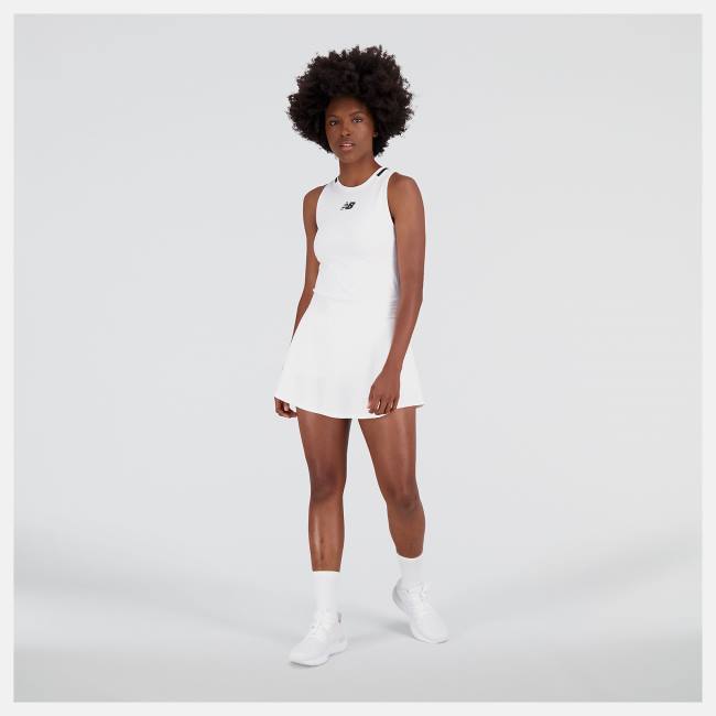 New Balance Tournament Skort Kjolar Dam Vita | NB719RQU