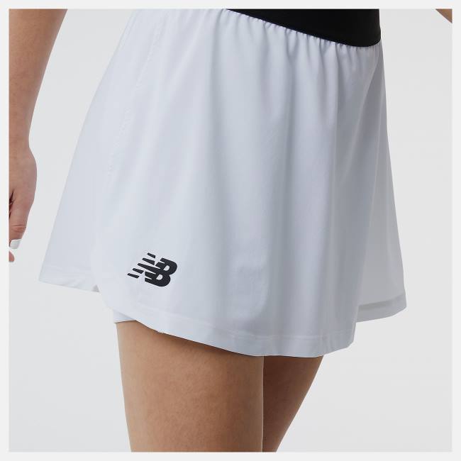 New Balance Tournament Skort Kjolar Dam Vita Svarta | NB902WJI