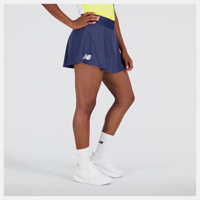 New Balance Tournament Skort Kjolar Dam Beige Indigo | NB985HMZ