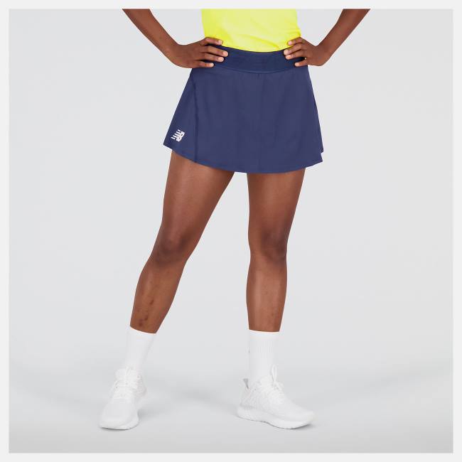 New Balance Tournament Skort Kjolar Dam Beige Indigo | NB985HMZ