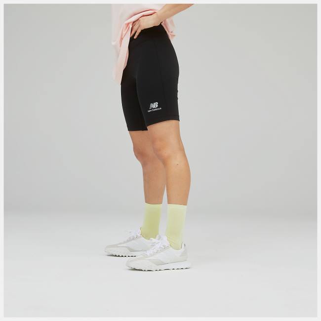 New Balance Uni-ssentials Bomull Legging Shorts Herr Svarta | NB641NCQ