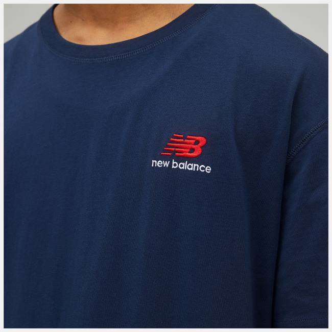 New Balance Uni-ssentials Bomull T-shirt Dam Beige Indigo | NB176HYD