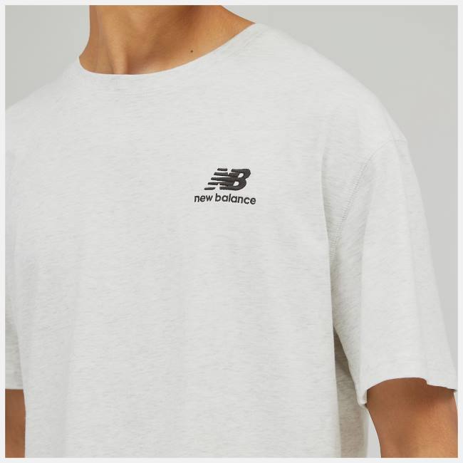 New Balance Uni-ssentials Bomull T-shirt Dam Ljusblå | NB239JGW