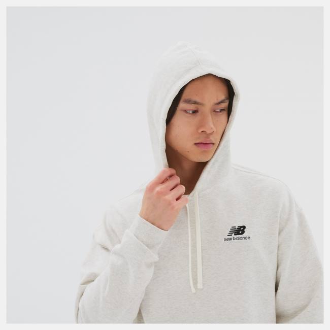 New Balance Uni-ssentials French Terry Crop Hoodie Herr Ljusblå | NB461COW