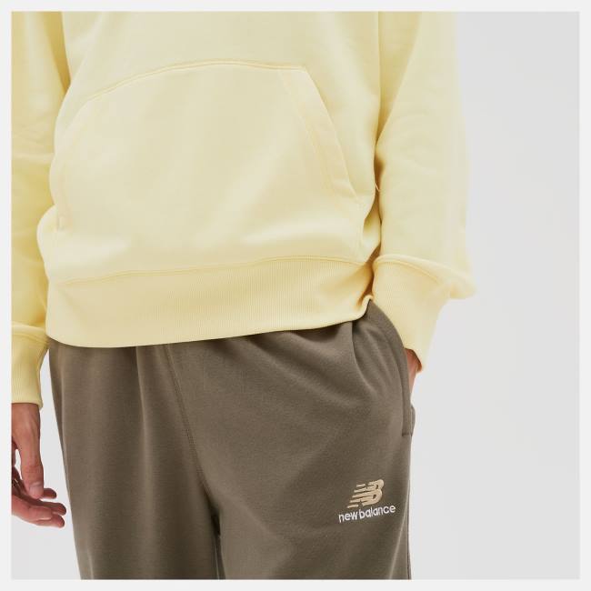 New Balance Uni-ssentials French Terry Hoodie Dam Gula | NB361DUQ