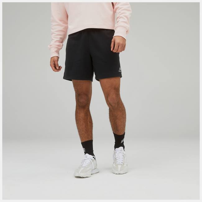 New Balance Uni-ssentials French Terry Shorts Dam Svarta | NB096HOP