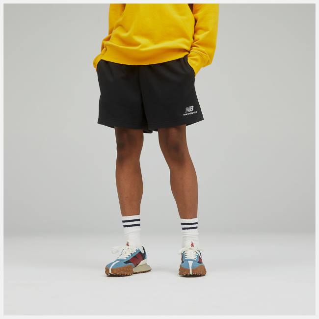 New Balance Uni-ssentials French Terry Shorts Dam Svarta | NB096HOP