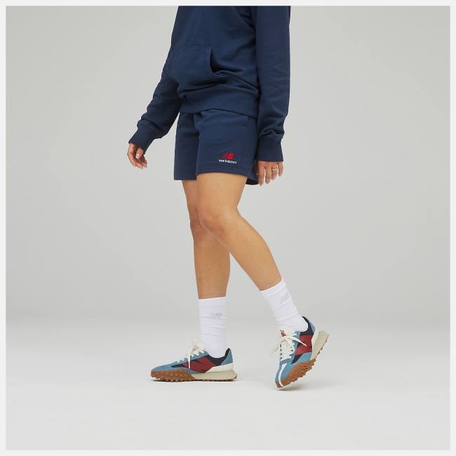 New Balance Uni-ssentials French Terry Shorts Herr Beige Indigo | NB139EXJ