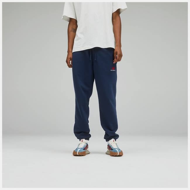 New Balance Uni-ssentials French Terry Sweatpant Byxor Herr Beige Indigo | NB541RBI