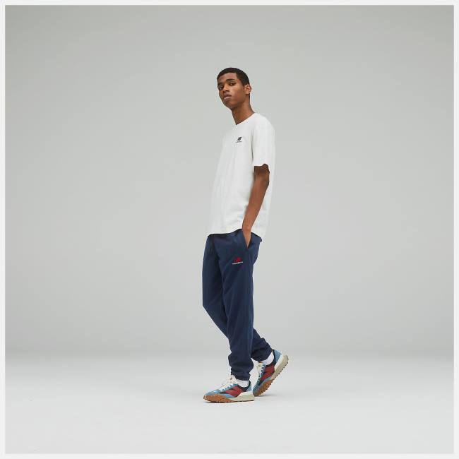 New Balance Uni-ssentials French Terry Sweatpant Byxor Herr Beige Indigo | NB541RBI