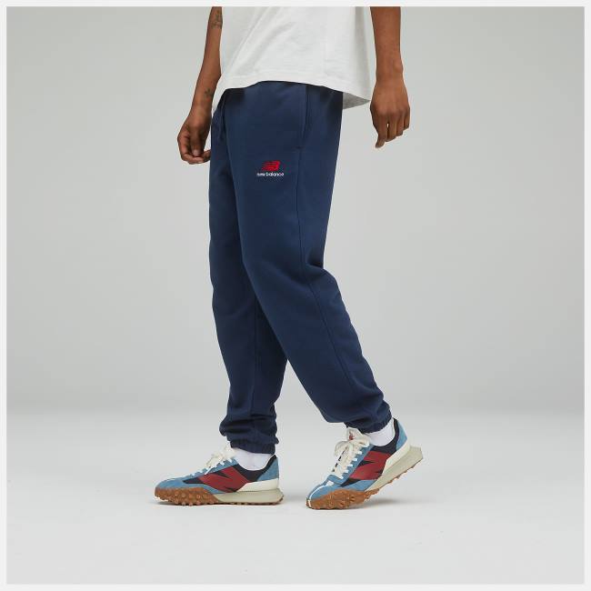 New Balance Uni-ssentials French Terry Sweatpant Byxor Herr Beige Indigo | NB541RBI