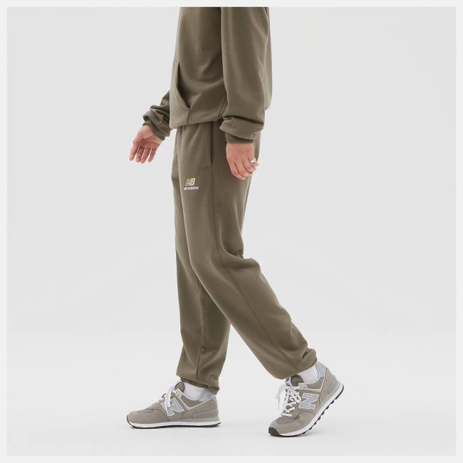 New Balance Uni-ssentials French Terry Sweatpant Byxor Dam Mörkcamo | NB715ZEC