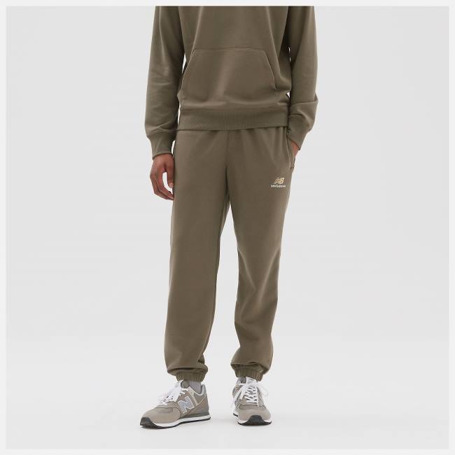 New Balance Uni-ssentials French Terry Sweatpant Byxor Dam Mörkcamo | NB715ZEC