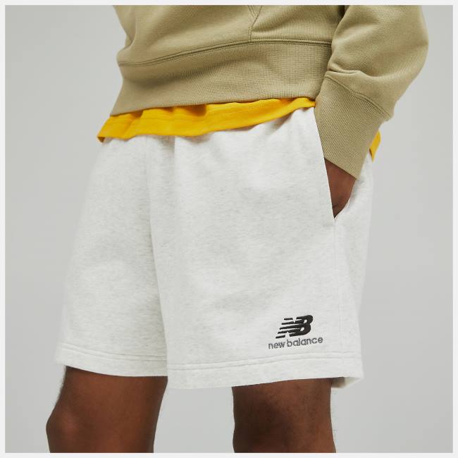 New Balance Uni-ssentials French Terry Shorts Herr Ljusblå | NB943FMR