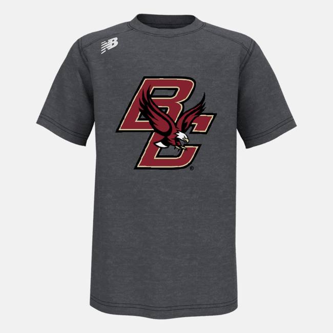 New Balance Youth Korta Sleeve Tech Tee(Boston College) T-shirt Barn Grå | NB291JXA