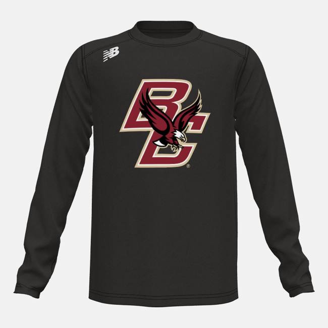 New Balance Youth Long Sleeve Tech Tee(Boston College) T-shirt Barn Svarta | NB784EBJ