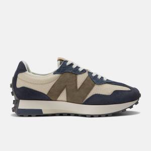 New Balance 327 Sneakers Herr Beige Marinblå | NB914PUC