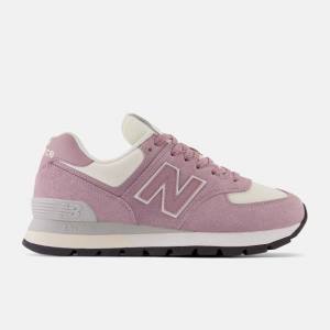 New Balance 574 Rugged Sneakers Dam Rosa | NB082JAM