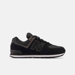 New Balance 574 Sneakers Barn Svarta Metal | NB638UPQ