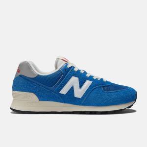 New Balance 574 Sneakers Dam Blå Vita | NB710AUW