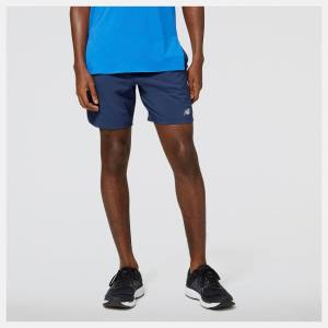 New Balance Accelerate 7 inch Shorts Herr Beige Indigo | NB513OSA