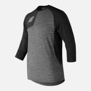 New Balance Asym 2.0 Right 3/4 Sleeve T-shirt Herr Svarta | NB143AHX