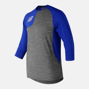 New Balance Asym 2.0 Right 3/4 Sleeve T-shirt Herr Kungsblått | NB270GHZ