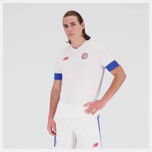 New Balance Costa Rica Away Korta Sleeve Jersey T-shirt Herr Vita | NB756QTN