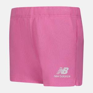 New Balance Essentials Fleece Shorts Barn Rosa | NB704KUL