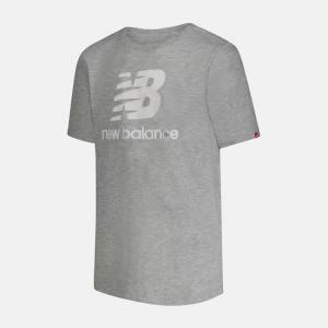 New Balance Essentials Logo Tee Girls T-shirt Barn Grå | NB325KOF