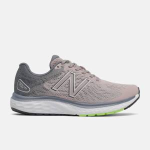 New Balance Fresh Foam 680v7 Löparskor Dam Grå Ljusgröna | NB549ZBD