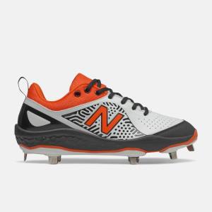 New Balance Fresh Foam Velo v2 Metal Baseball Skor Dam Svarta Orange Vita | NB082FUY