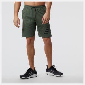 New Balance Heathertech Knit Shorts Herr Mörkolivgröna Gröna | NB980PZL