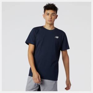 New Balance Heathertech Tee T-shirt Herr Marinblå | NB035ABC