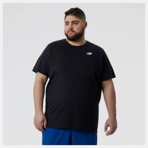 New Balance Heathertech Tee T-shirt Herr Svarta | NB852ZDA