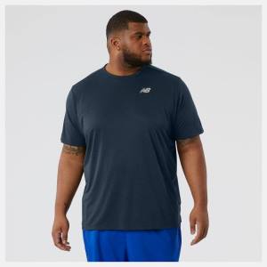 New Balance Impact Run Korta Sleeve T-shirt Herr Beige Indigo | NB320EPG