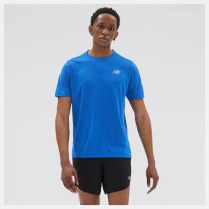 New Balance Impact Run Korta Sleeve T-shirt Herr Mörkblå | NB619XGD