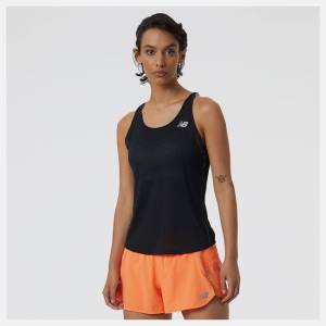 New Balance Impact Run Tank T-shirt Dam Svarta | NB093WCE