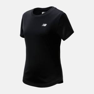 New Balance Jersey Top Girls T-shirt Barn Svarta | NB741QDA