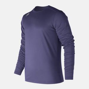 New Balance Long Sleeve Tech Tee T-shirt Herr Marinblå | NB891KGB