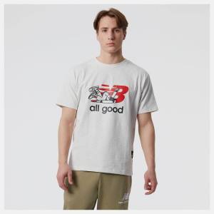 New Balance NB Athletics Seb Curi All Good Tee T-shirt Herr Ljusblå | NB237DAU