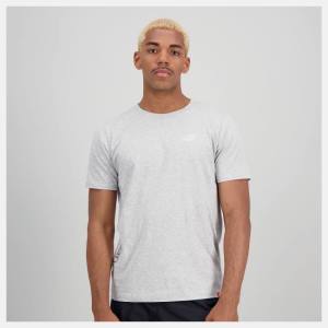 New Balance NB Essentials Metallic Logo Tee T-shirt Herr Grå | NB210CWN